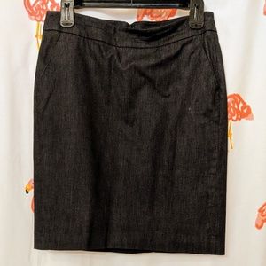 LOFT | Dark Chambray Denim Skirt Petite - 4P